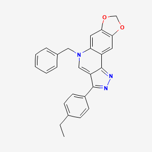 5-benzyl-3-(4-ethylphenyl)-5H-[1,3]dioxolo[4,5-g]pyrazolo[4,3-c]quinoline