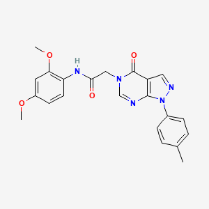 molecular formula C22H21N5O4 B3002812 N-(2,4-dimethoxyphenyl)-2-[1-(4-methylphenyl)-4-oxopyrazolo[3,4-d]pyrimidin-5-yl]acetamide CAS No. 863446-65-5