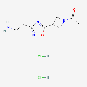 1-(3-(3-(2-Aminoethyl)-1,2,4-oxadiazol-5-yl)azetidin-1-yl)ethanone dihydrochloride