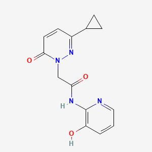 2-(3-cyclopropyl-6-oxopyridazin-1(6H)-yl)-N-(3-hydroxypyridin-2-yl)acetamide