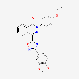 4-[3-(1,3-benzodioxol-5-yl)-1,2,4-oxadiazol-5-yl]-2-(4-ethoxyphenyl)phthalazin-1(2H)-one