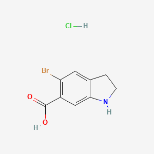 5-Bromoindoline-6-carboxylic acid hydrochloride