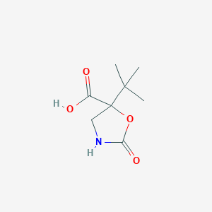 molecular formula C8H13NO4 B3002856 5-Tert-butyl-2-oxo-1,3-oxazolidine-5-carboxylic acid CAS No. 2248383-52-8