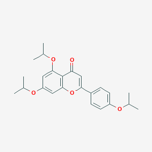 molecular formula C24H28O5 B300286 5,7-diisopropoxy-2-(4-isopropoxyphenyl)-4H-chromen-4-one 