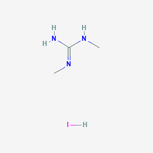 molecular formula C3H10IN3 B3002860 N,N''-dimethylguanidine hydroiodide CAS No. 57069-85-9