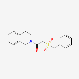 molecular formula C18H19NO3S B3002863 2-(benzylsulfonyl)-1-(3,4-dihydroisoquinolin-2(1H)-yl)ethanone CAS No. 701241-57-8