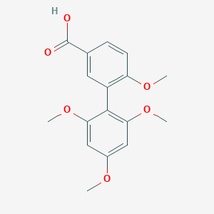 molecular formula C17H18O6 B300288 2',4',6,6'-Tetramethoxy[1,1'-biphenyl]-3-carboxylic acid 