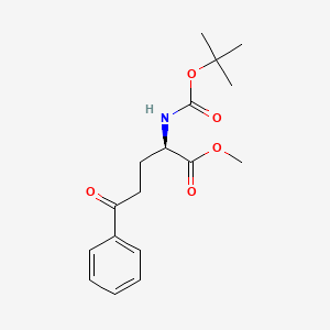 B3002889 (R)-Methyl 2-((tert-butoxycarbonyl)amino)-5-oxo-5-phenylpentanoate CAS No. 128811-49-4