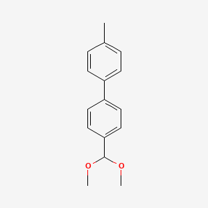 molecular formula C16H18O2 B3002936 4-(二甲氧基甲基)-4'-甲基-1,1'-联苯 CAS No. 132657-13-7
