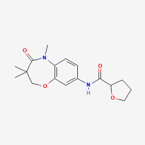 N-(3,3,5-trimethyl-4-oxo-2,3,4,5-tetrahydrobenzo[b][1,4]oxazepin-8-yl)tetrahydrofuran-2-carboxamide