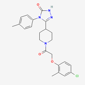 5-{1-[(4-chloro-2-methylphenoxy)acetyl]piperidin-4-yl}-4-(4-methylphenyl)-2,4-dihydro-3H-1,2,4-triazol-3-one