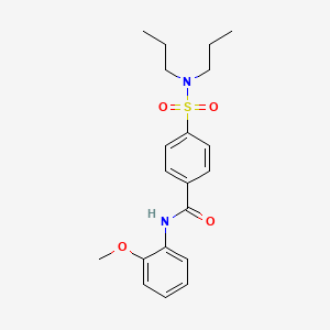 molecular formula C20H26N2O4S B3002970 4-(dipropylsulfamoyl)-N-(2-methoxyphenyl)benzamide CAS No. 325748-06-9