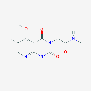 molecular formula C13H16N4O4 B3002976 2-(5-methoxy-1,6-dimethyl-2,4-dioxo-1,2-dihydropyrido[2,3-d]pyrimidin-3(4H)-yl)-N-methylacetamide CAS No. 941946-50-5