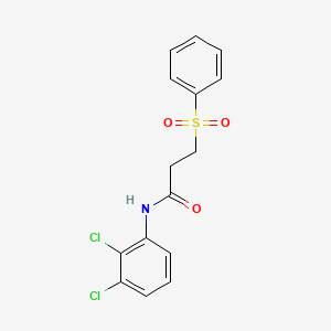 molecular formula C15H13Cl2NO3S B3002979 3-(benzenesulfonyl)-N-(2,3-dichlorophenyl)propanamide CAS No. 868676-94-2