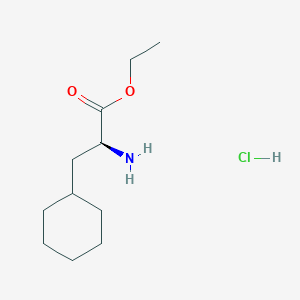 molecular formula C11H22ClNO2 B3002984 ethyl (2S)-2-amino-3-cyclohexylpropanoate hydrochloride CAS No. 60025-25-4