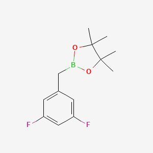 molecular formula C13H17BF2O2 B3002988 2-[(3,5-Difluorophenyl)methyl]-4,4,5,5-tetramethyl-1,3,2-dioxaborolane CAS No. 1392150-21-8