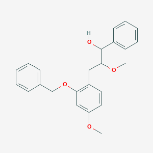 molecular formula C24H26O4 B300300 3-[2-(Benzyloxy)-4-methoxyphenyl]-2-methoxy-1-phenyl-1-propanol 