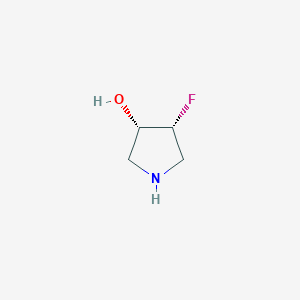 molecular formula C4H8FNO B3003008 cis-4-Fluoropyrrolidin-3-ol CAS No. 1434248-02-8