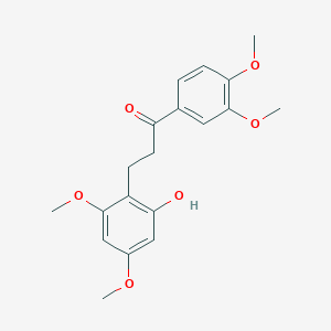 molecular formula C19H22O6 B300301 1-(3,4-Dimethoxyphenyl)-3-(2-hydroxy-4,6-dimethoxyphenyl)-1-propanone 
