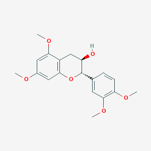 molecular formula C19H22O6 B300302 2-(3,4-Dimethoxyphenyl)-5,7-dimethoxy-3-chromanol 