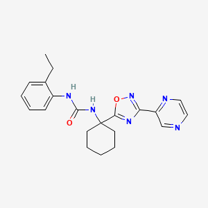1-(2-Ethylphenyl)-3-{1-[3-(pyrazin-2-yl)-1,2,4-oxadiazol-5-yl]cyclohexyl}urea
