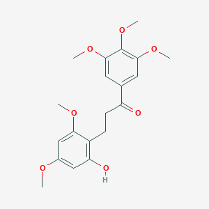molecular formula C20H24O7 B300303 3-(2-Hydroxy-4,6-dimethoxyphenyl)-1-(3,4,5-trimethoxyphenyl)-1-propanone 