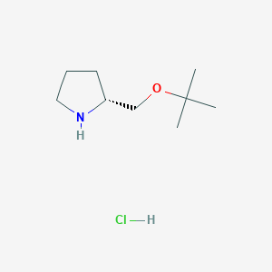 molecular formula C9H20ClNO B3003047 (2R)-2-[(叔丁氧基)甲基]吡咯烷盐酸盐 CAS No. 2126143-43-7