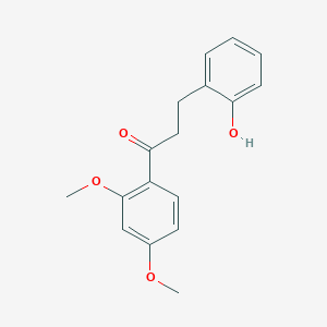 molecular formula C17H18O4 B300305 1-(2,4-Dimethoxyphenyl)-3-(2-hydroxyphenyl)-1-propanone 