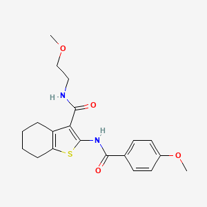 2-(4-methoxybenzamido)-N-(2-methoxyethyl)-4,5,6,7-tetrahydrobenzo[b]thiophene-3-carboxamide