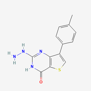 2-hydrazino-7-(4-methylphenyl)thieno[3,2-d]pyrimidin-4(3H)-one