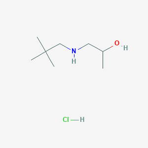 1-(2,2-Dimethylpropylamino)propan-2-ol;hydrochloride
