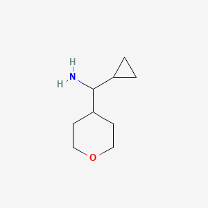 Cyclopropyl(oxan-4-yl)methanamine