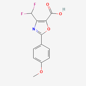 4-(Difluoromethyl)-2-(4-methoxyphenyl)-1,3-oxazole-5-carboxylic acid