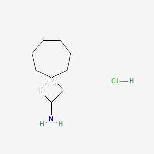 molecular formula C10H20ClN B3003102 Spiro[3.6]decan-2-amine;hydrochloride CAS No. 2344681-14-5