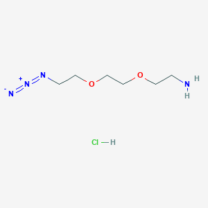 molecular formula C6H15ClN4O2 B3003109 2-[2-(2-Azidoethoxy)ethoxy]ethanamine;hydrochloride CAS No. 1245727-44-9