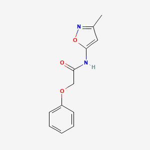 molecular formula C12H12N2O3 B3003113 N-(3-methyl-1,2-oxazol-5-yl)-2-phenoxyacetamide CAS No. 118179-10-5