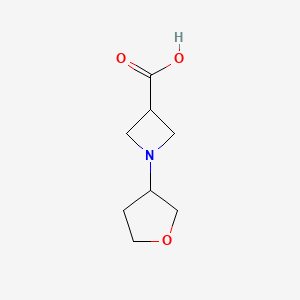 molecular formula C8H13NO3 B3003115 1-(Oxolan-3-yl)azetidine-3-carboxylic acid CAS No. 1339660-21-7