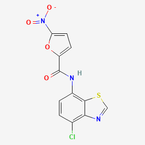 N-(4-chlorobenzo[d]thiazol-7-yl)-5-nitrofuran-2-carboxamide