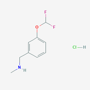 {[3-(Difluoromethoxy)phenyl]methyl}(methyl)amine hydrochloride