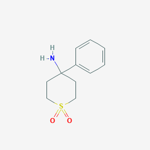 molecular formula C11H15NO2S B3003167 4-氨基-4-苯基-噻吩-1,1-二酮 CAS No. 2142112-36-3
