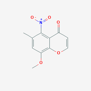 molecular formula C11H9NO5 B300317 5-nitro-8-methoxy-6-methyl-4H-chromen-4-one 