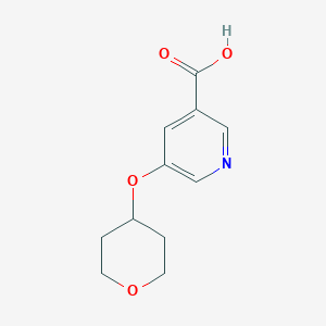 5-(Oxan-4-yloxy)pyridine-3-carboxylic acid