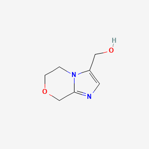 molecular formula C7H10N2O2 B3003174 {5H,6H,8H-imidazo[2,1-c][1,4]oxazin-3-yl}methanol CAS No. 2109171-87-9