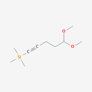 molecular formula C10H20O2Si B3003177 (5,5-Dimethoxypent-1-yn-1-yl)trimethylsilane CAS No. 624728-38-7