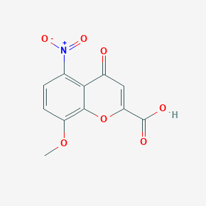 molecular formula C11H7NO7 B300318 5-nitro-8-methoxy-4-oxo-4H-chromene-2-carboxylic acid 