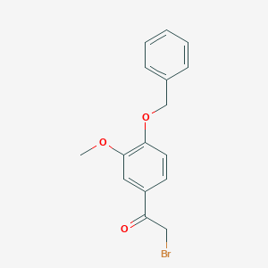 molecular formula C16H15BrO3 B030032 4-(苄氧基)-3-甲氧基苯甲酰溴 CAS No. 1835-12-7