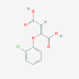 molecular formula C10H7ClO5 B300320 2-(2-Chlorophenoxy)-2-butenedioic acid 
