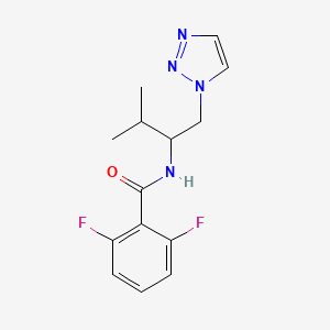 2,6-difluoro-N-(3-methyl-1-(1H-1,2,3-triazol-1-yl)butan-2-yl)benzamide