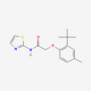 2-(2-(tert-butyl)-4-methylphenoxy)-N-(thiazol-2-yl)acetamide