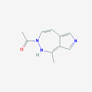 molecular formula C10H11N3O B300326 1-(1-methyl-2H-pyrrolo[3,4-d]diazepin-3-yl)ethanone 